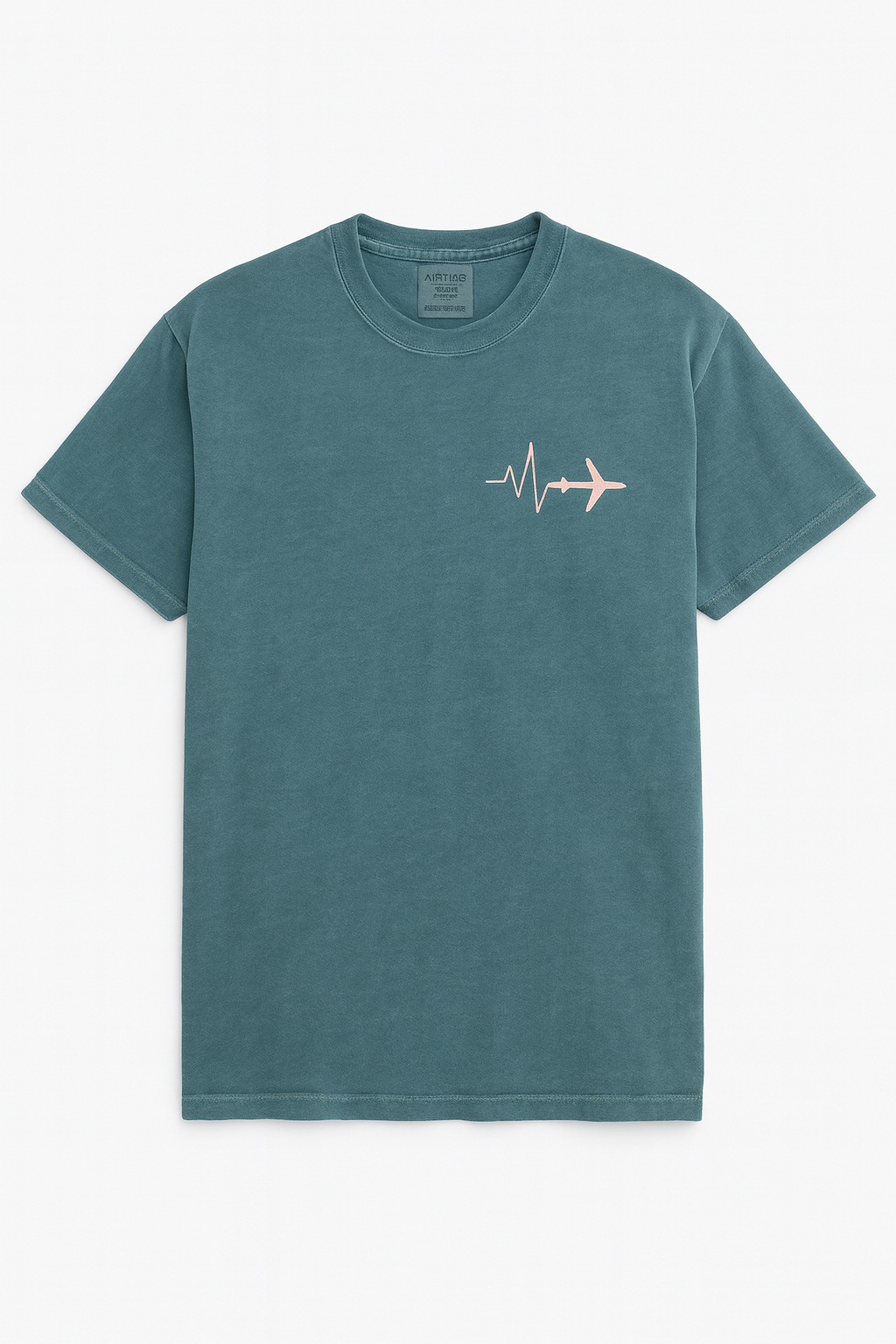 Air’tage “Heartbeat of Flight” Tee – Heavyweight Teal Edition