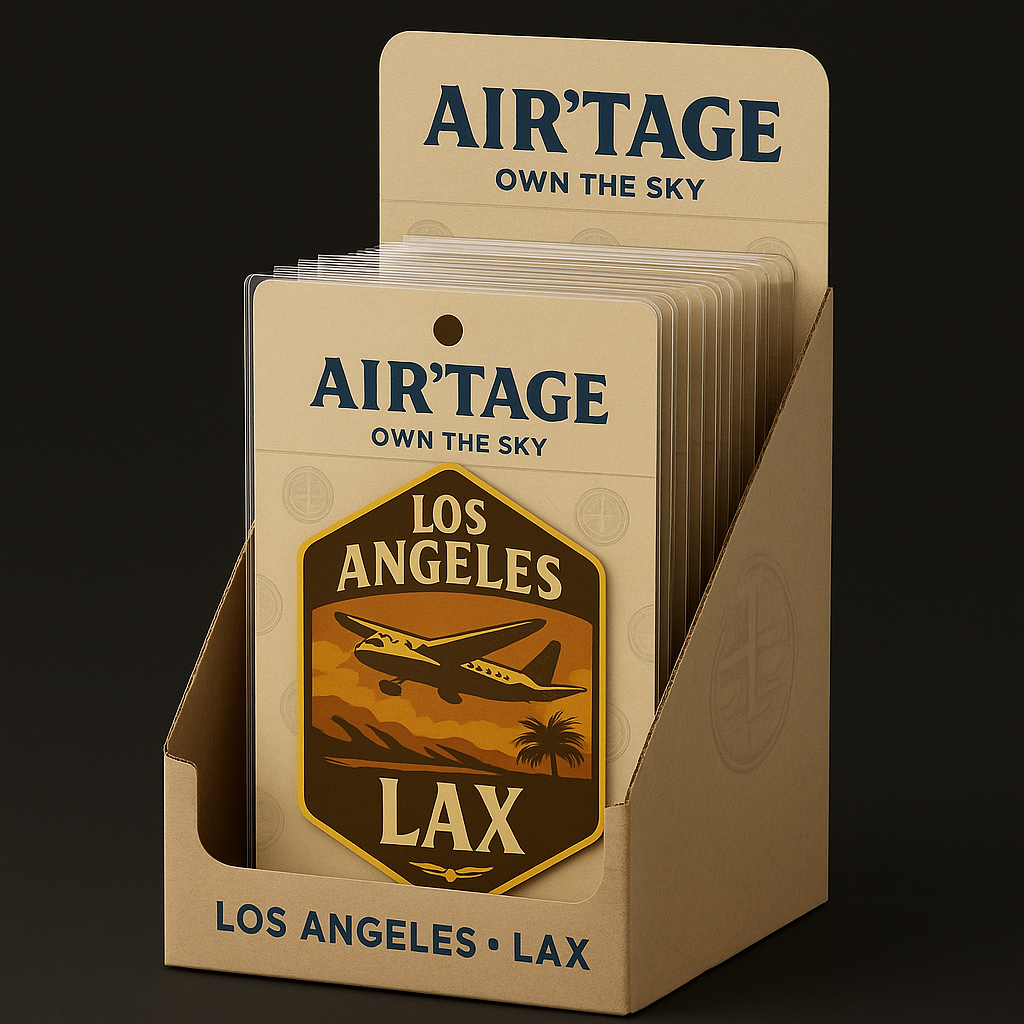 Air’tage™ Collectible Airport Badge Stickers – 63 Airport Series