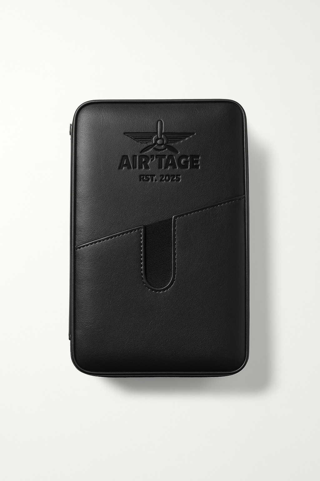 Air’tage Tan Genuine Leather Cigar Travel Case – “TAKE OFF” Edition (Limited Release)