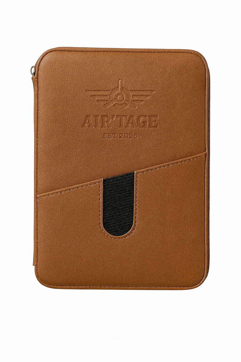 Air’tage Tan Genuine Leather Cigar Travel Case – “TAKE OFF” Edition (Limited Release)