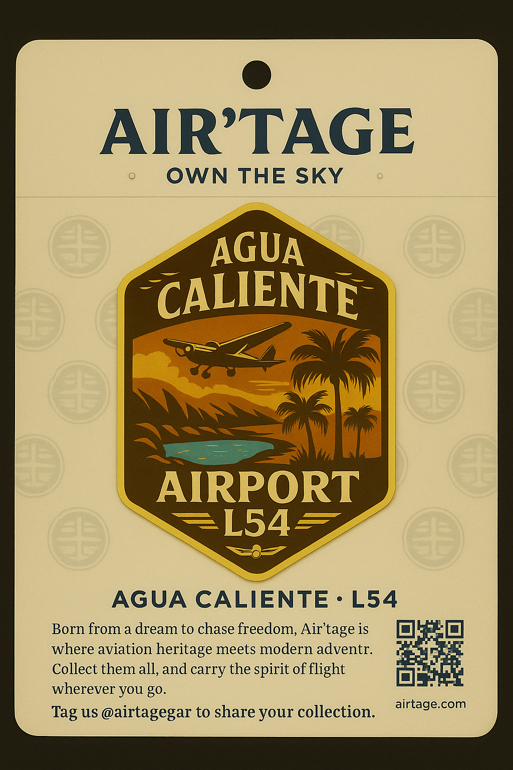 Air’tage™ Collectible Airport Badge Stickers – 63 Airport Series