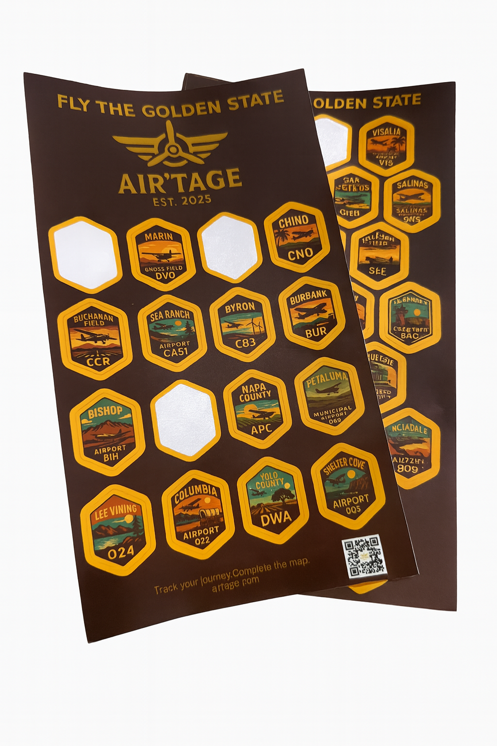 Air’tage™ Fly the Golden State™ Series – Limited-Edition 63-Airport Pilot Bottle