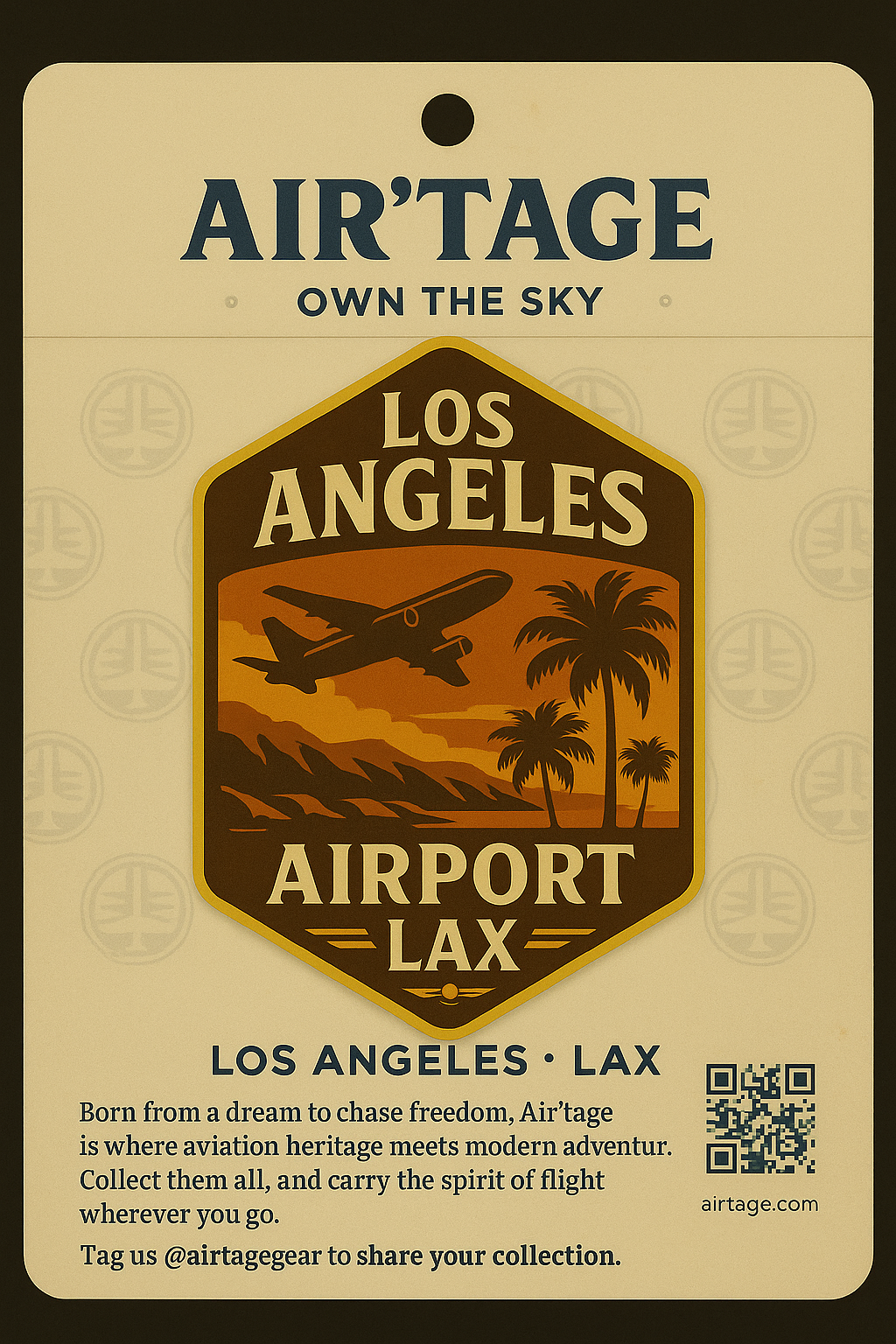 Air’tage™ Collectible Airport Badge Stickers – 63 Airport Series