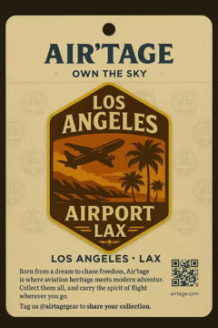 Air’tage™ Collectible Airport Badge Stickers – 63 Airport Series