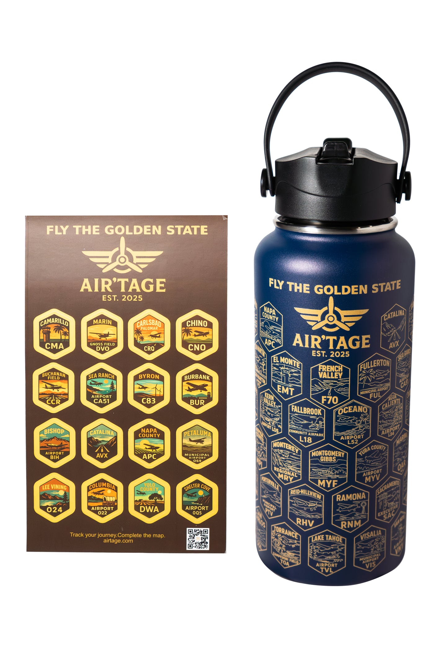 Air’tage™ Fly the Golden State™ Aviator Bottle