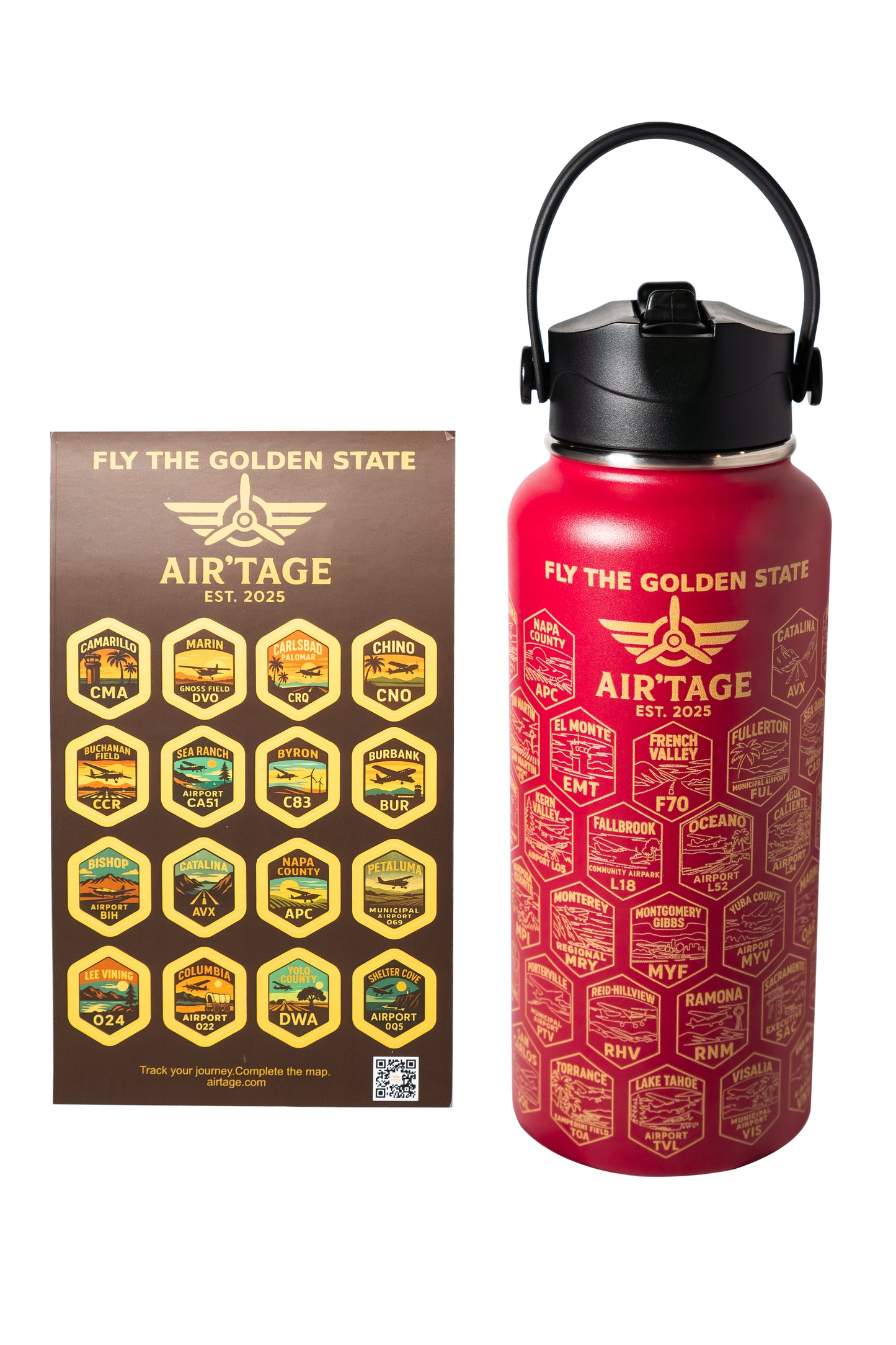 Air’tage™ Fly the Golden State™ Aviator Bottle