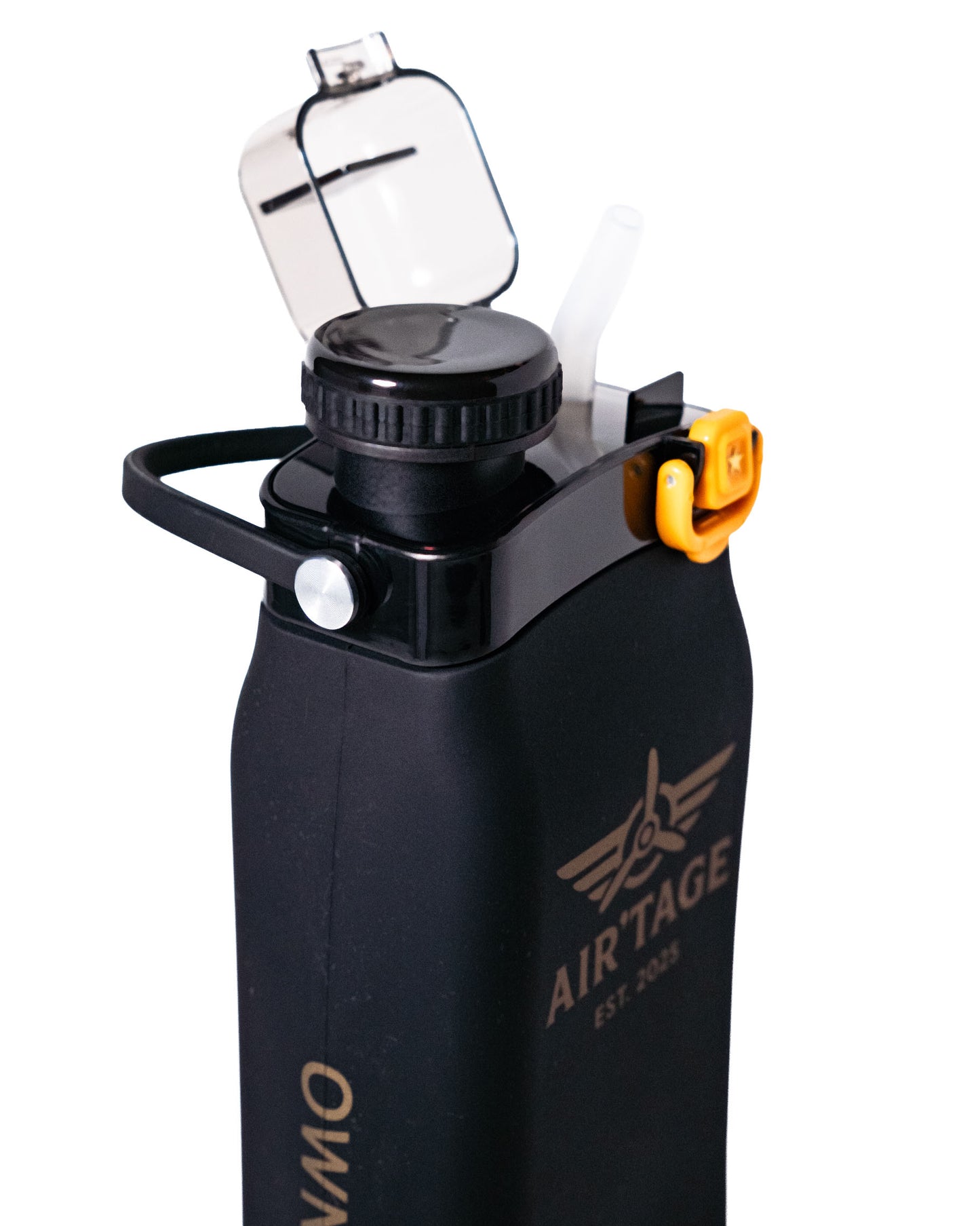 AIR’TAGE Collapsible Water Bottle for Travel – Leakproof BPA-Free Food-Grade Silicone, Space-Saving Lightweight Bottle for Carry-On, Hiking, Gym & Everyday Use