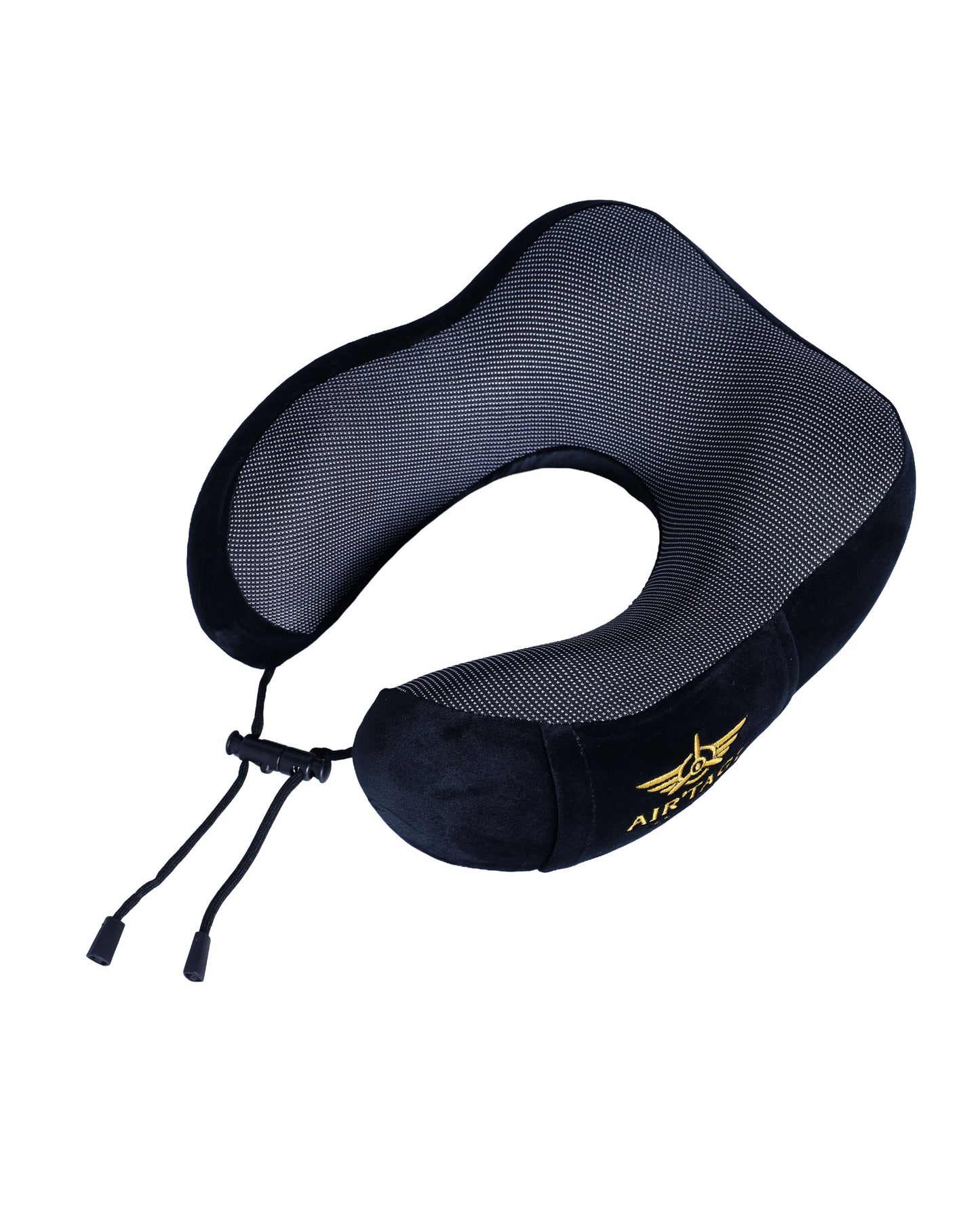 Travel Pillow for Airplane & Long Flights – Memory Foam Neck Support with Chin Support Design, Washable Cover, Eye Mask & Ear Plugs, Compact Carry Bag